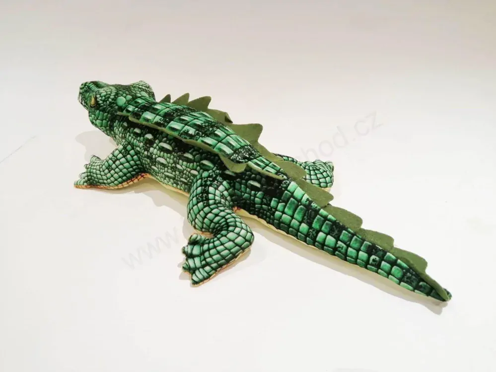 Plyšový krokodýl hnědý 56 cm