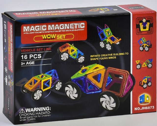 Magnetická stavebnice 16 ks