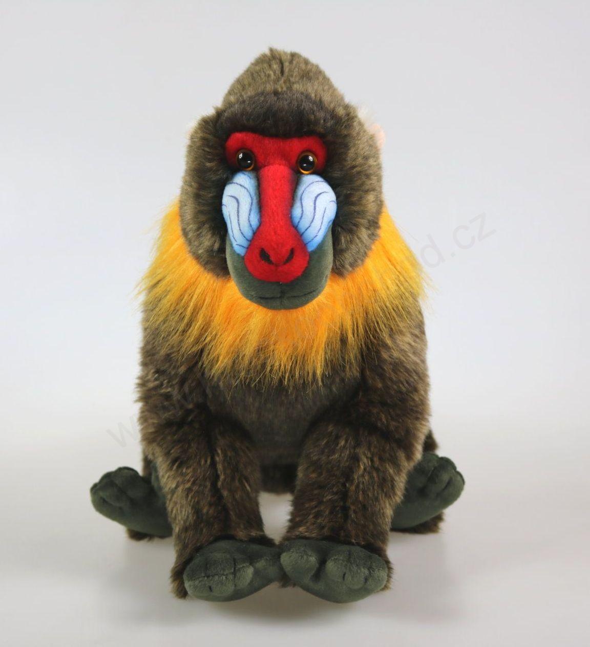 Plyšová opice Mandril 31 cm