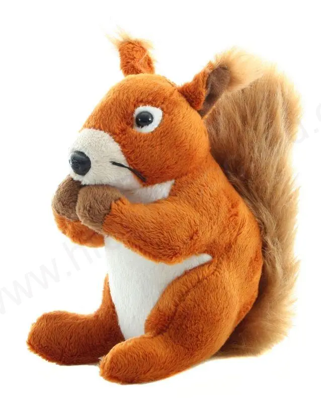 Plyšová veverka sedící 16 cm