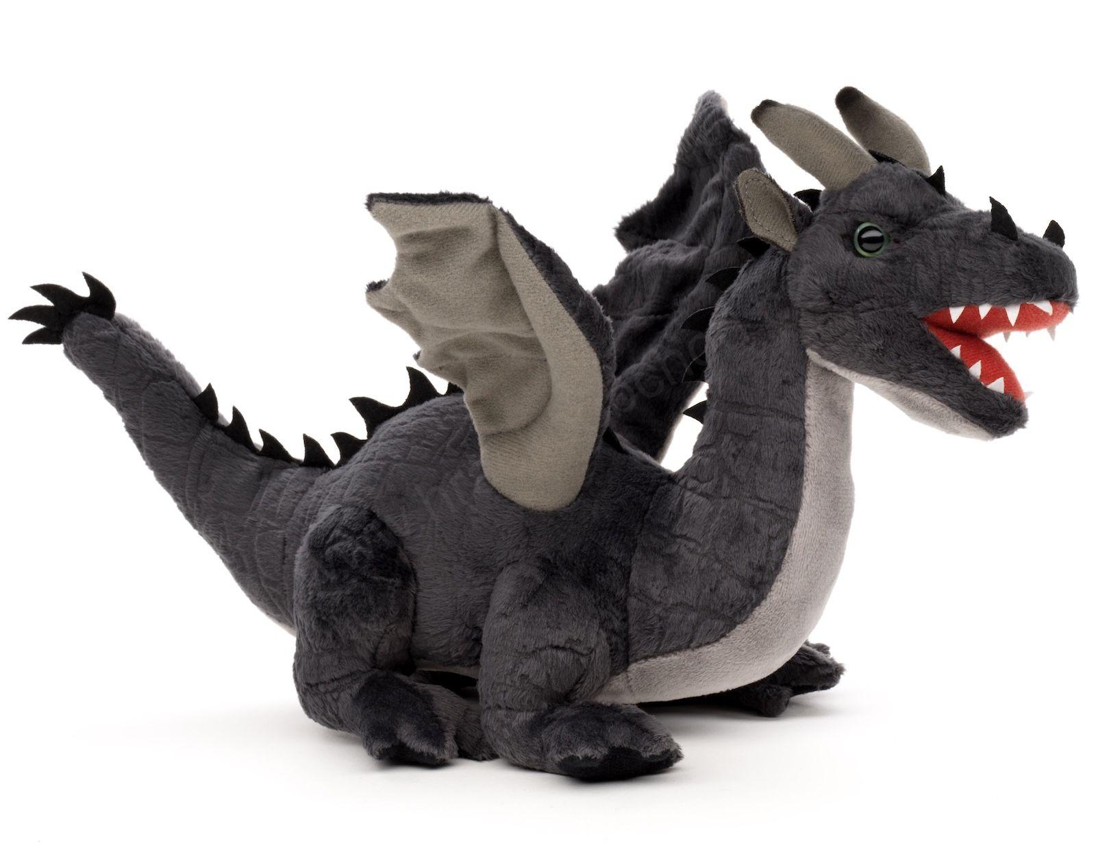 Plyšový Drak černý 35 cm Eco-friendly