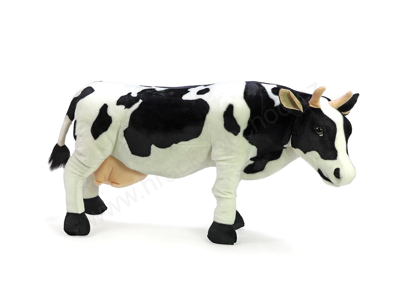 Plyšová kráva stojící 84 cm