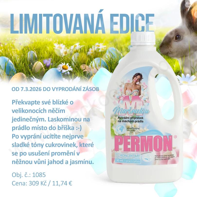 PERMON M – MARŠMELOU – avivážní přípravek na máchání prádla 1,5 l * LIMITOVANÁ EDICE*