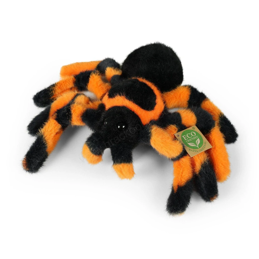 Plyšový Pavouk oranžovočerný / tarantule 20 cm Eco-friendly PLUSH WORLD