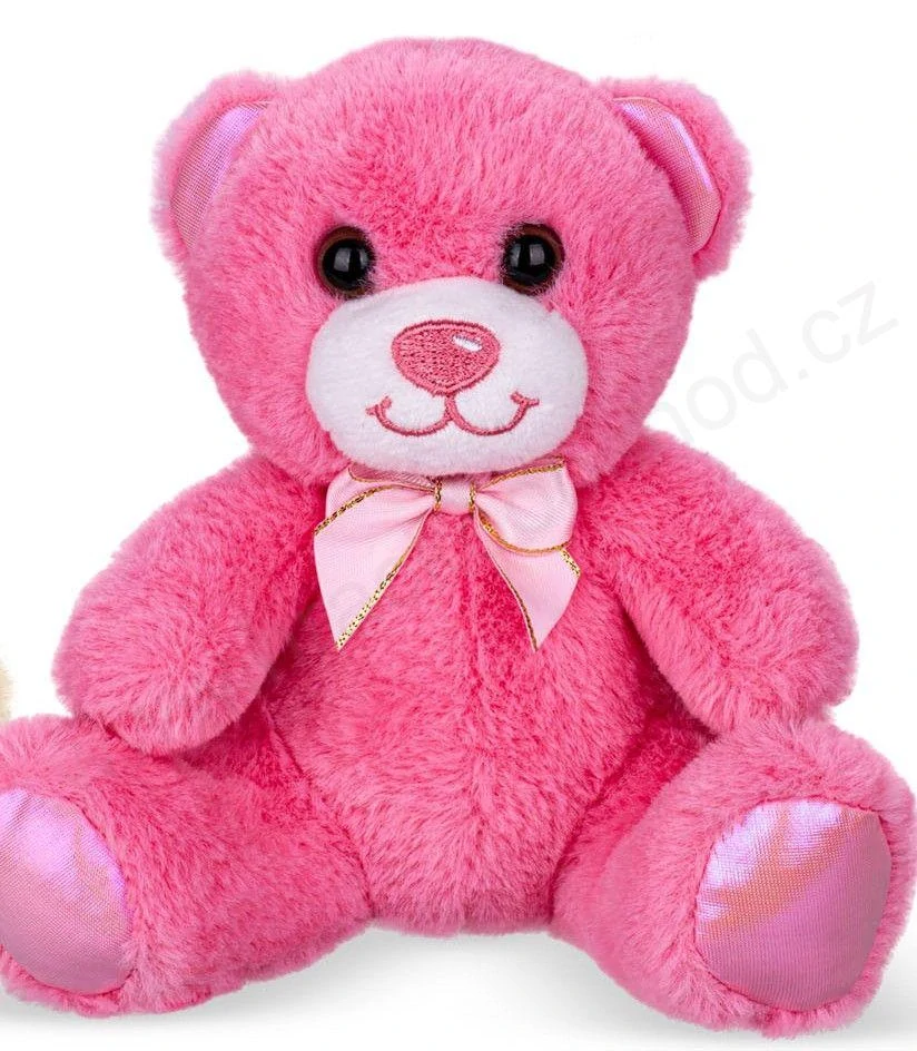 Plushy Pal medvěd plyšový 15 cm sedící s mašlí vonící(3 druhy)