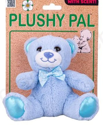 Plushy Pal medvěd plyšový 15 cm sedící s mašlí vonící(3 druhy)