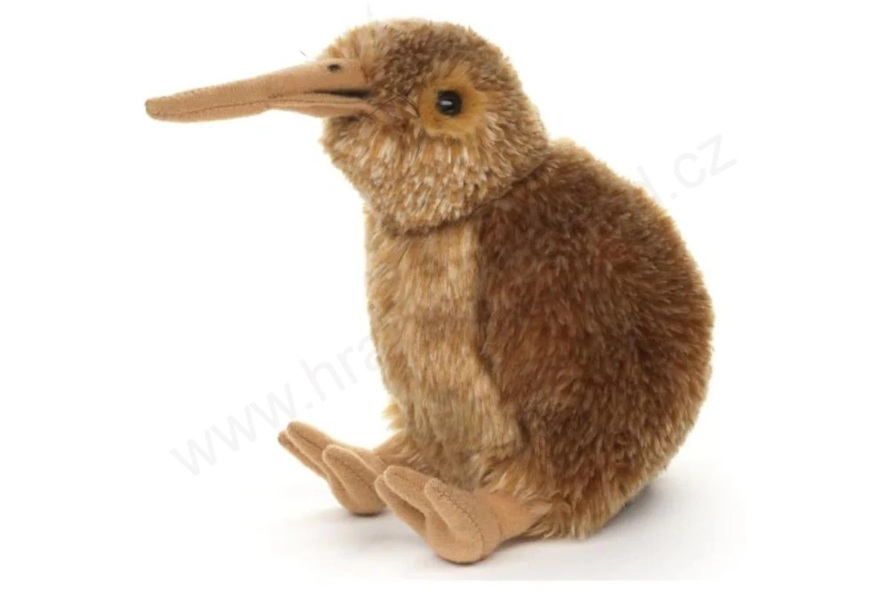 Plyšový pták Kivi (kiwi) 16 cm