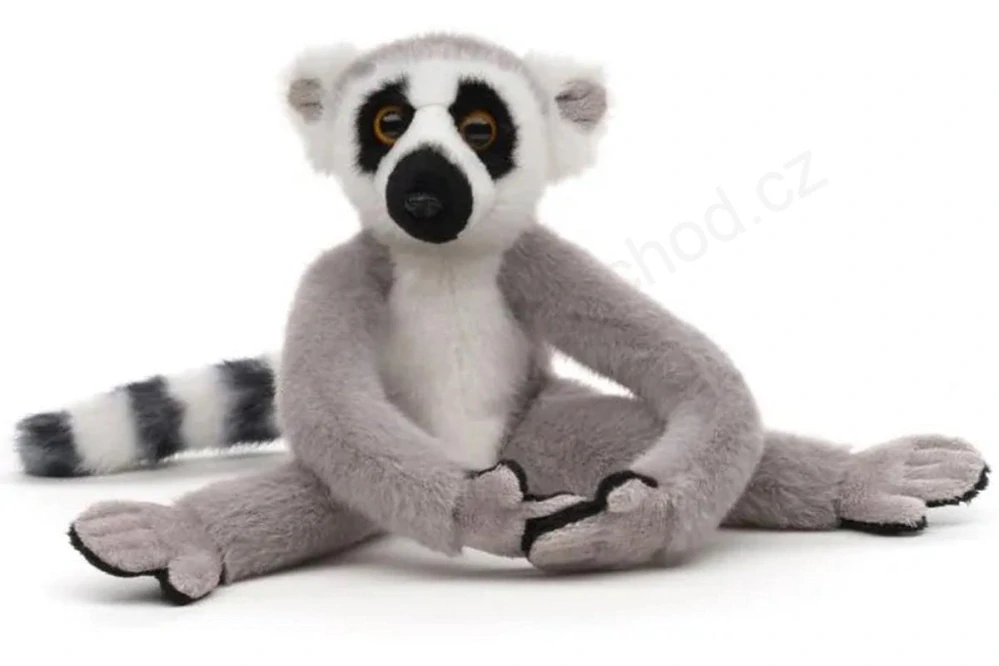 Plyšový Lemur 21 cm, suchý zip, Eco-friendly