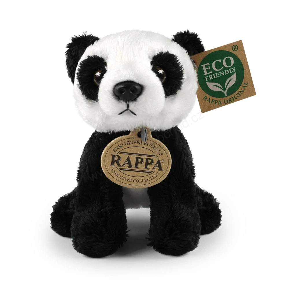 Plyšová panda sedící, 13 cm, ECO-FRIENDLY