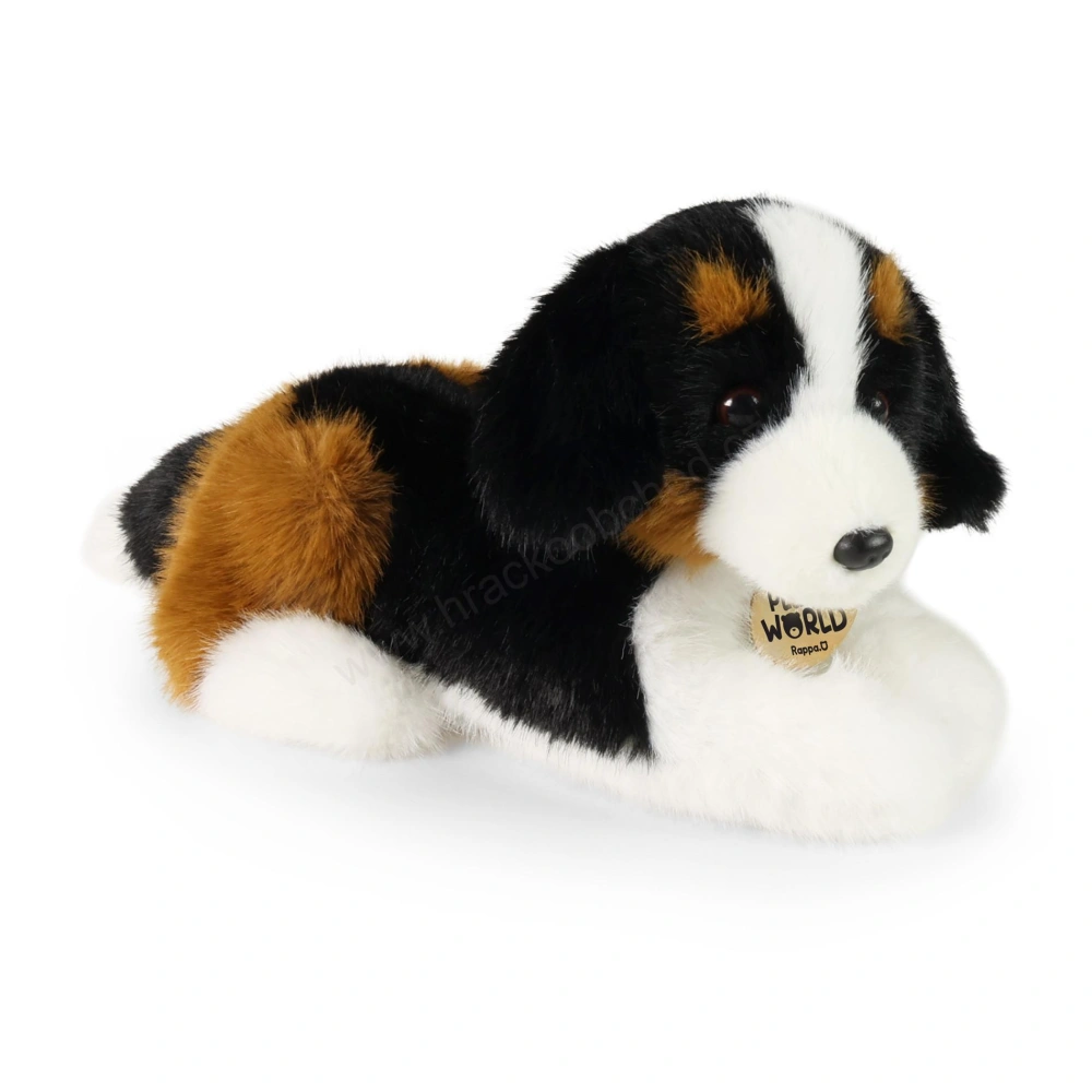 Plyšový pes bernský salašnický 22 cm, ležící ECO-FRIENDLY PLUSH WORLD