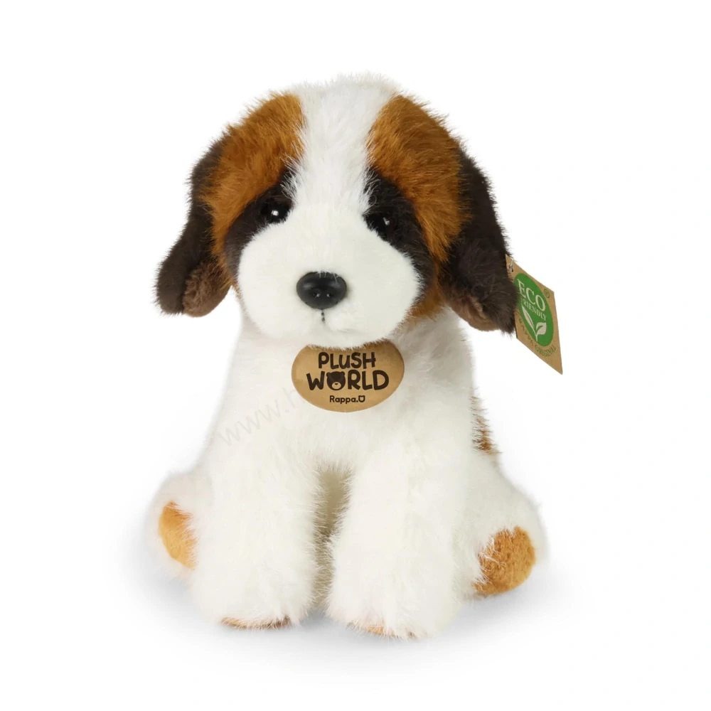 Plyšový pes bernardýn 20 cm, sedící ECO-FRIENDLY PLUSH WORLD