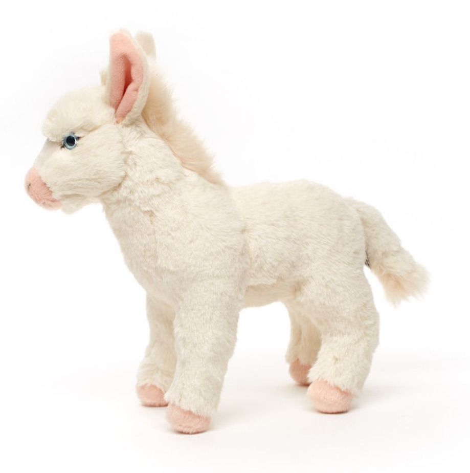 Plyšový osel bílý 25 cm