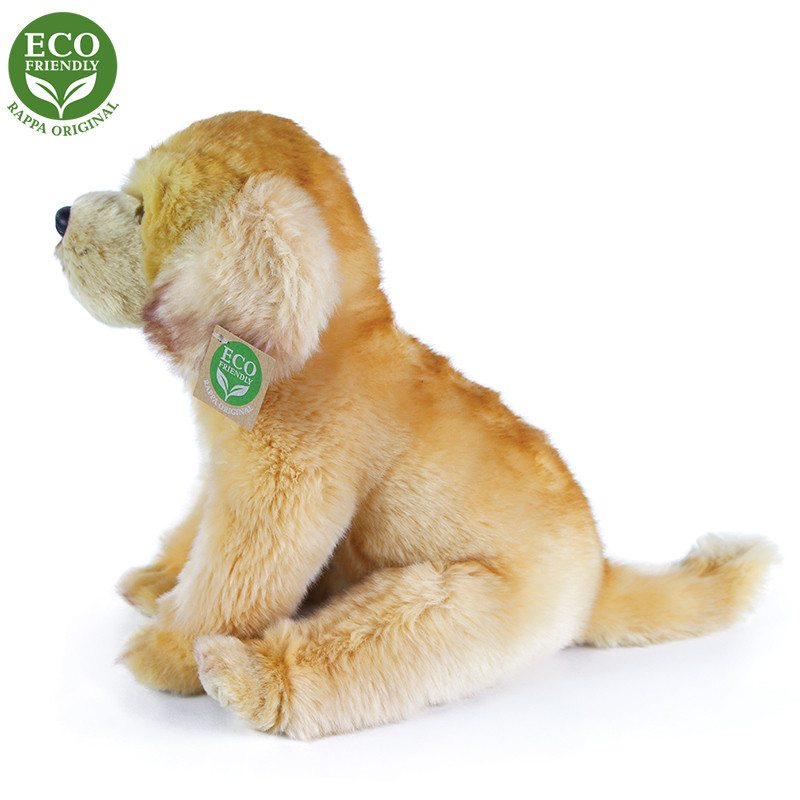 Plyšový pes retrívr / labrador sedící 27 cm ECO-FRIENDLY