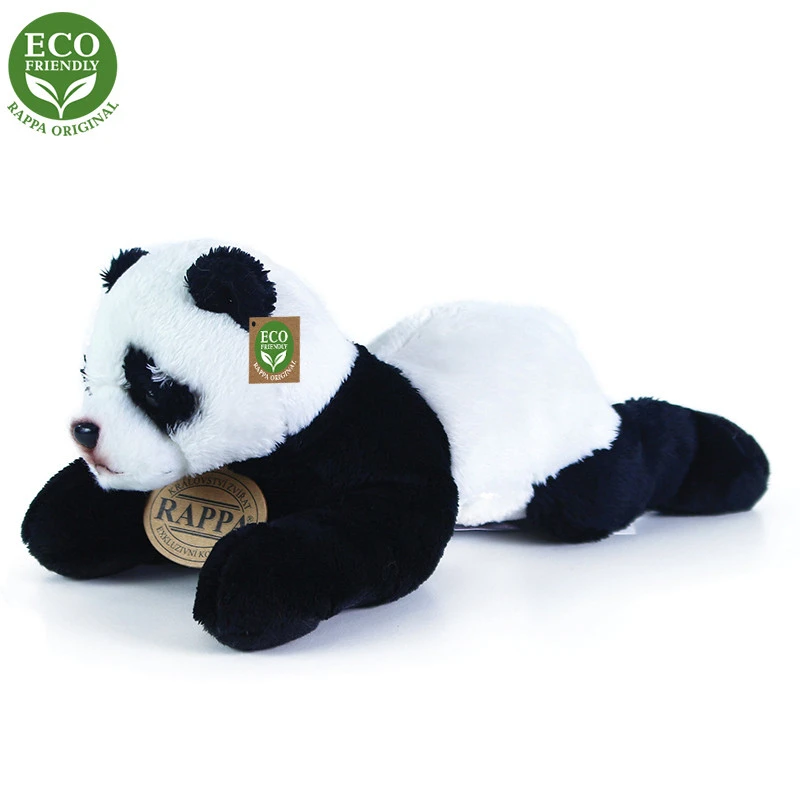 Plyšová panda ležící 18 cm ECO-FRIENDLY