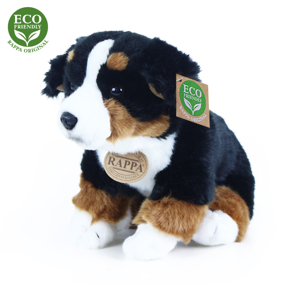 Plyšový bernský salašnický pes sedící 25 cm ECO-FRIENDLY