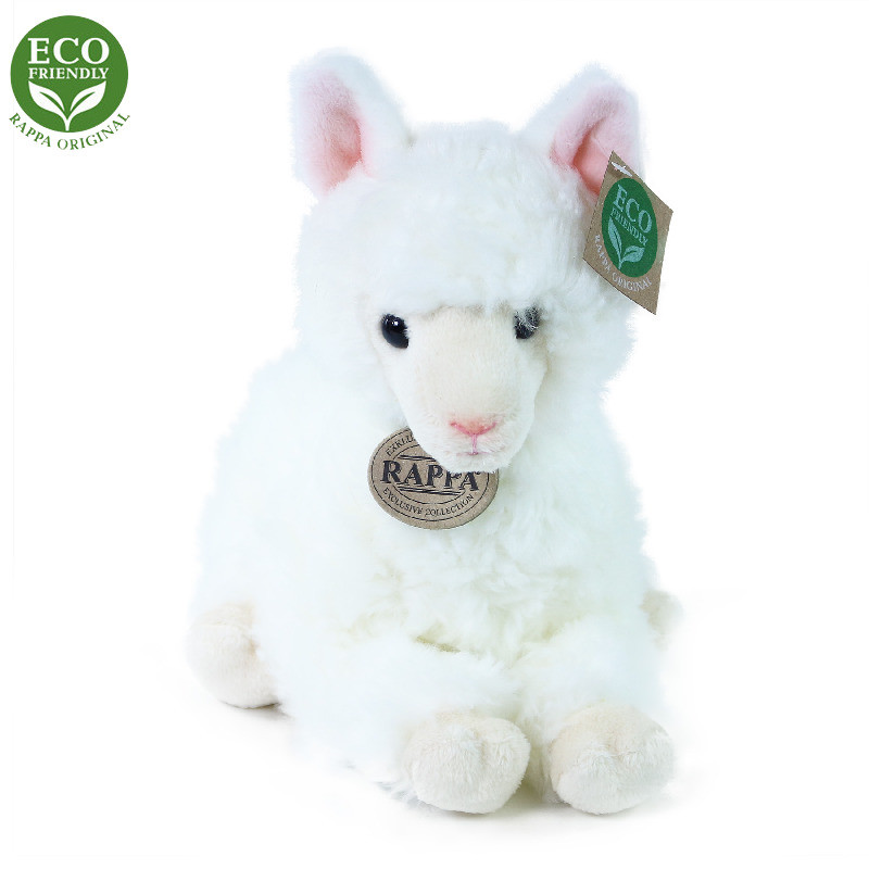 Plyšová lama (ovečka) ležící 23 cm ECO-FRIENDLY