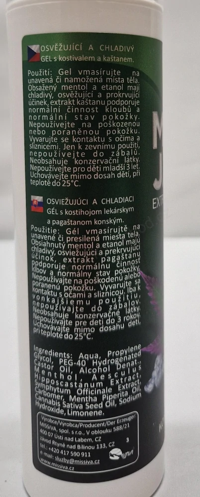 MARY JANE – extra chladivý gel s rostlinnými výtažky