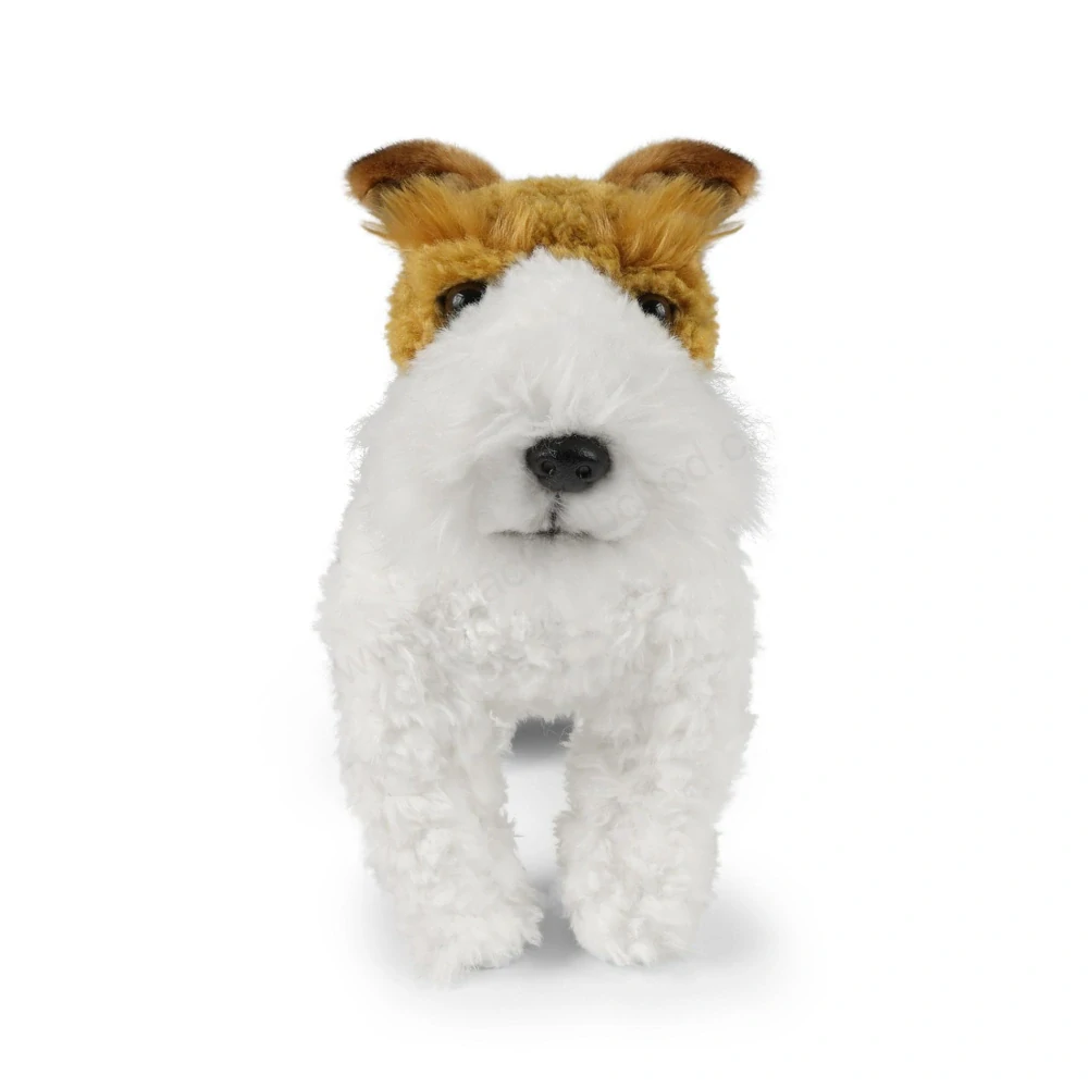 Plyšový pes foxteriér Dášenka stojící 30 cm