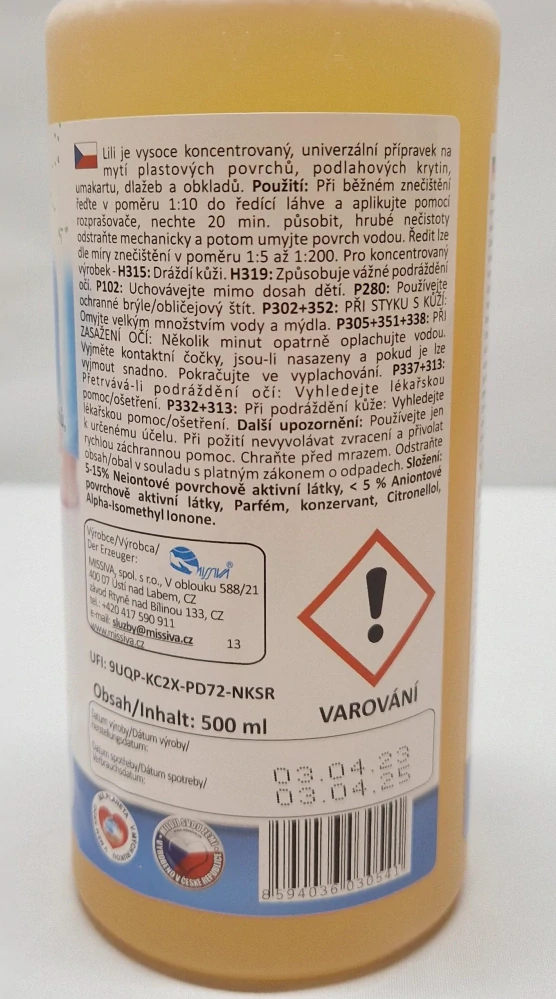 LILI - ekologický přípravek na čištění podlah