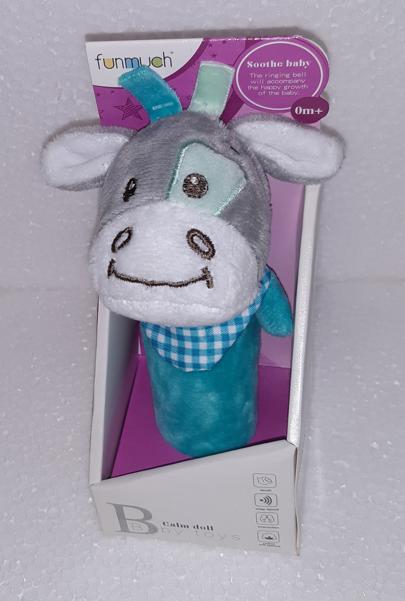 Chrastítko pískací tyrkysový oslík