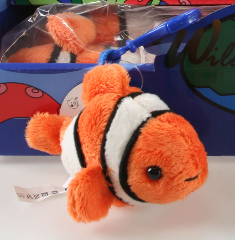 Plyšová ryba KLAUN OČKATÝ přívěšek / klíčenka