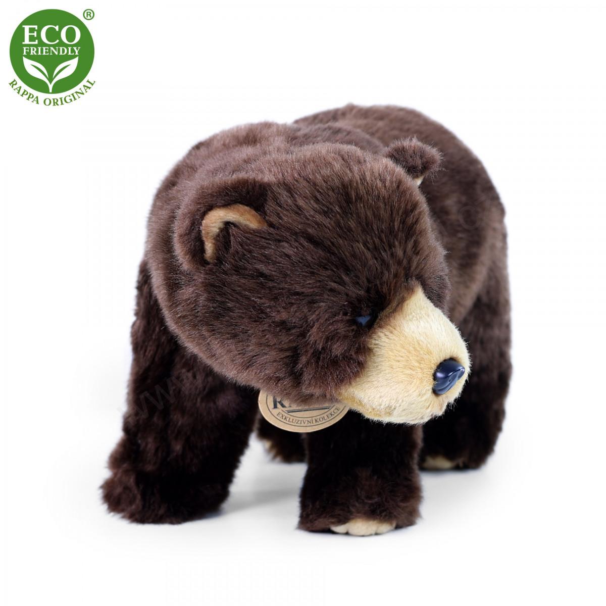 Plyšový medvěd hnědý stojící 40 cm ECO-FRIENDLY