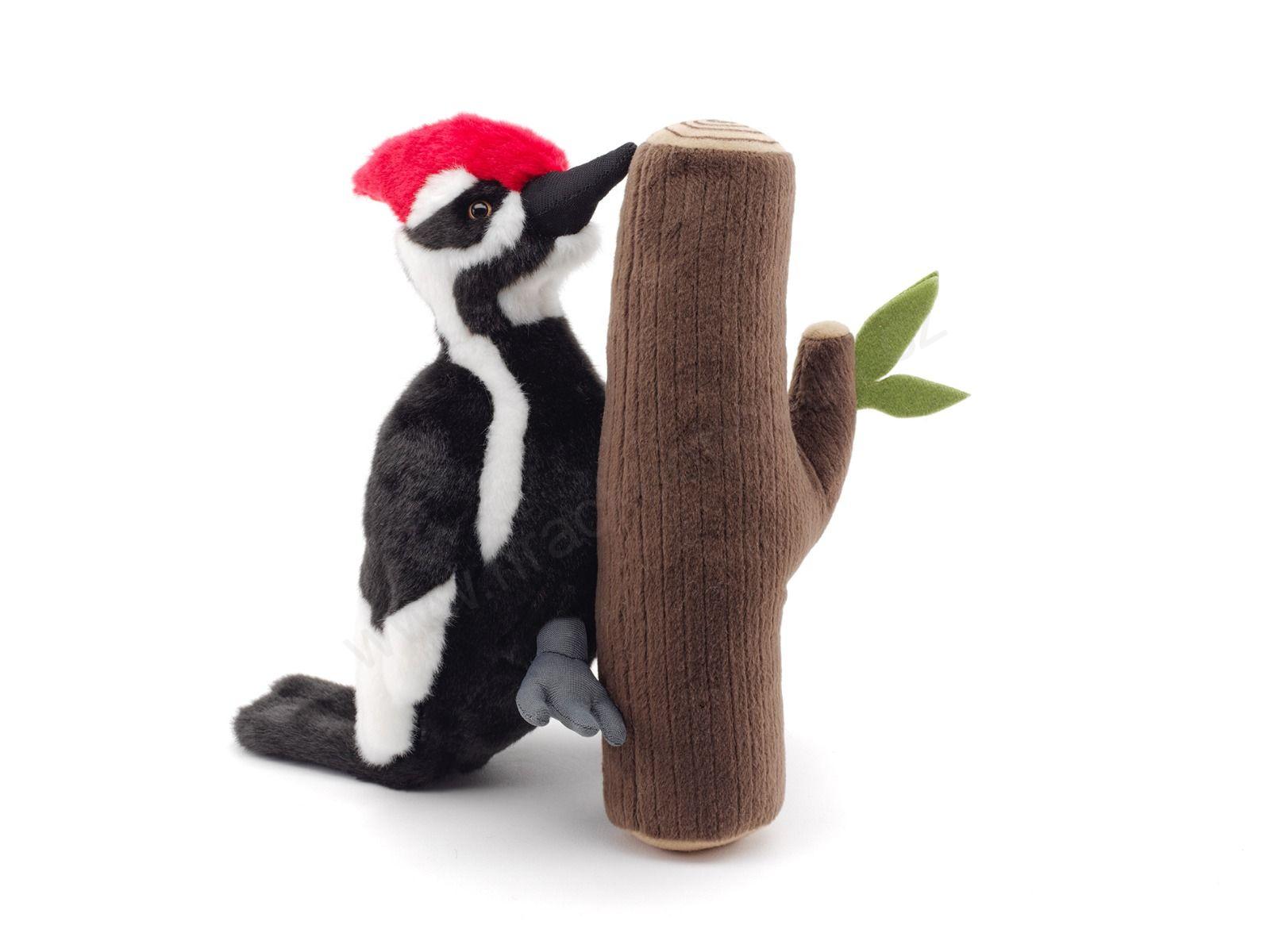 Plyšový pták Datel 33 cm - ECO-FRIENDLY