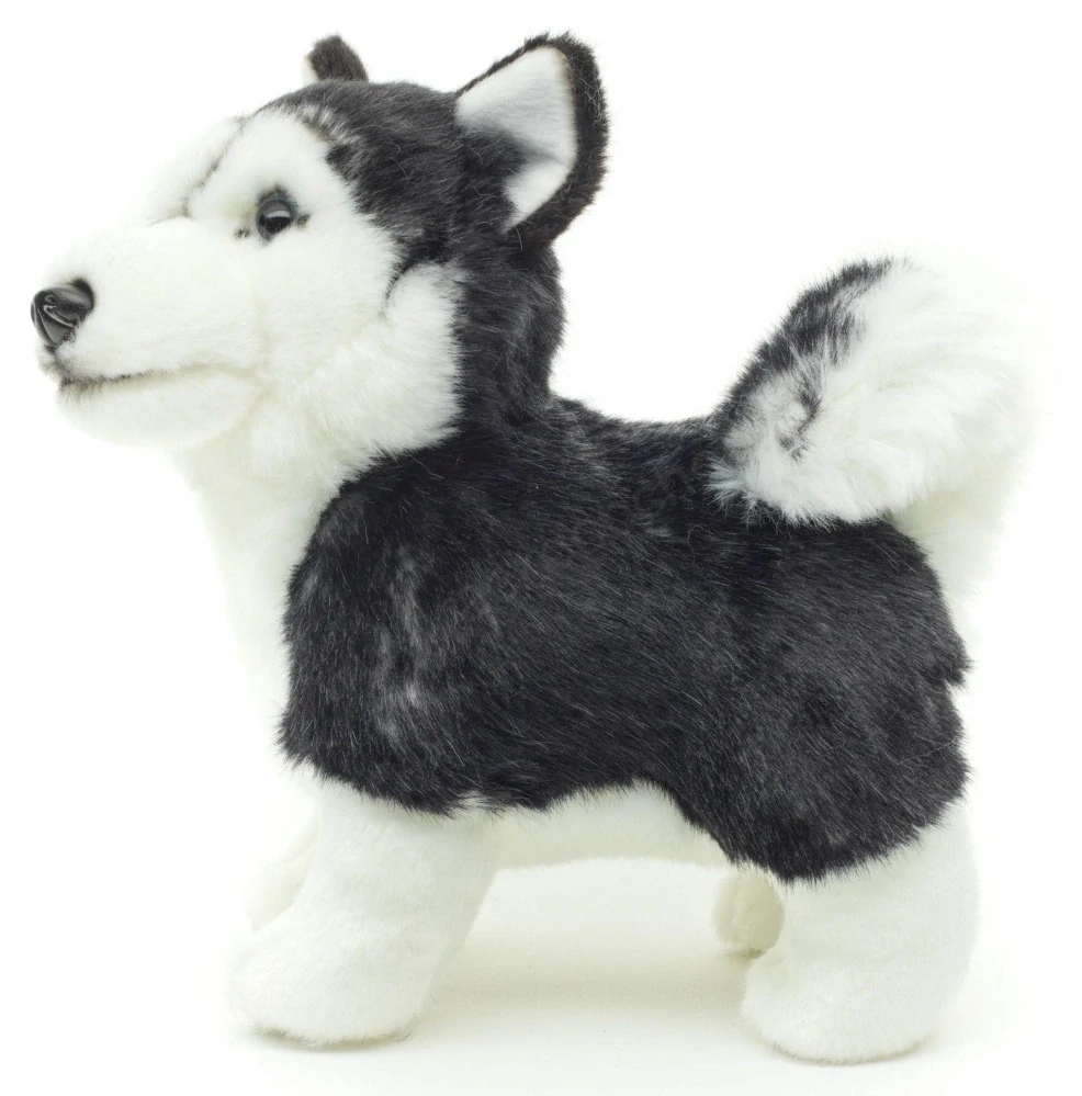Plyšový pes Husky stojící 21 cm - ECO-FRIENDLY