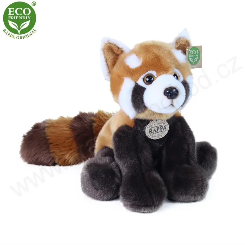 Plyšová panda červená 28 cm ECO-FRIENDLY