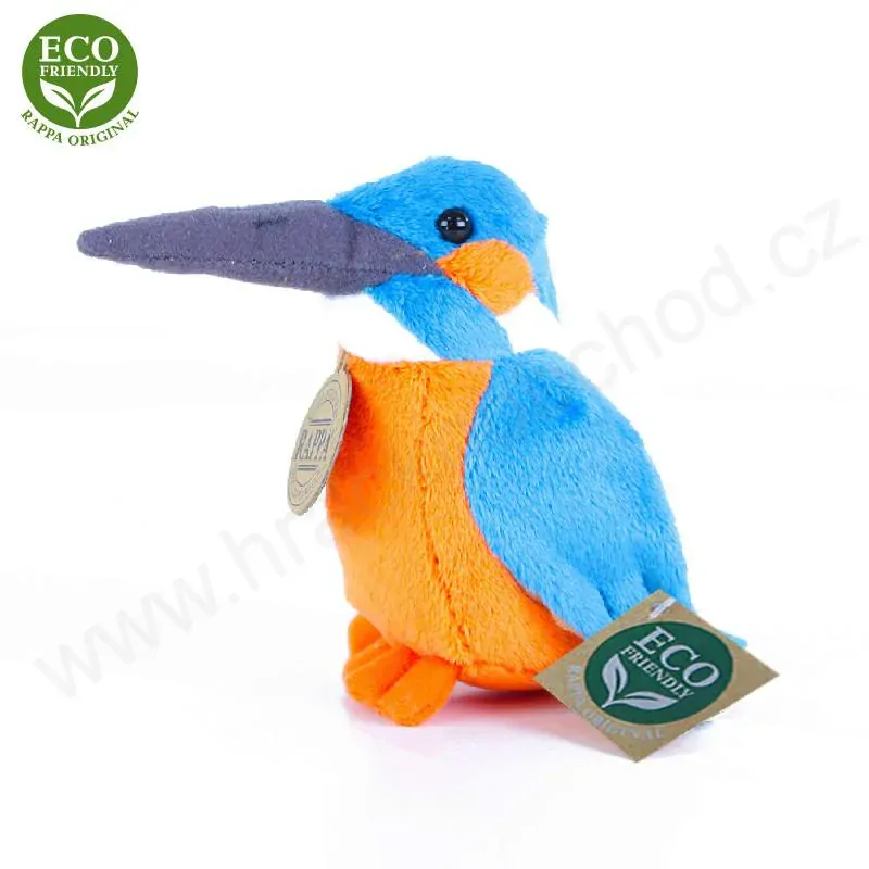 Plyšový pták Ledňáček 12 cm ECO-FRIENDLY