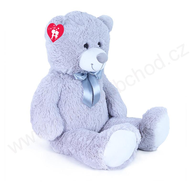 Velký plyšový medvěd Hugo s visačkou 80 cm