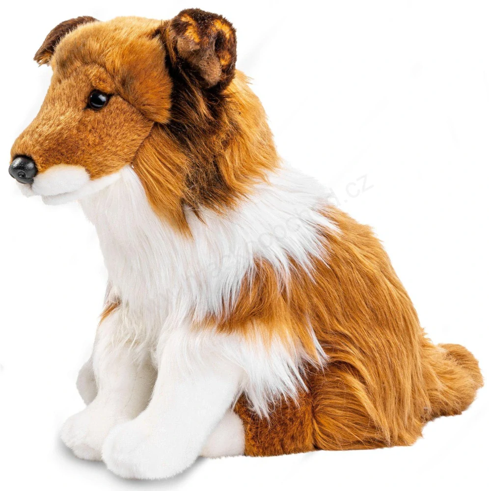 Plyšový pes KOLIE - Sheltie sedící