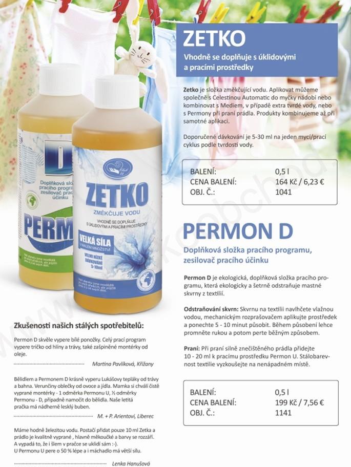 PERMON D – doplňková složka (zesilovač pracího účinku)