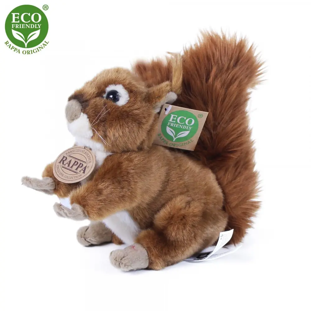 Plyšová veverka 17 cm ECO-FRIENDLY