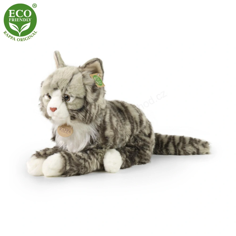 Plyšová norská kočka mourovatá 38 cm ECO-FRIENDLY