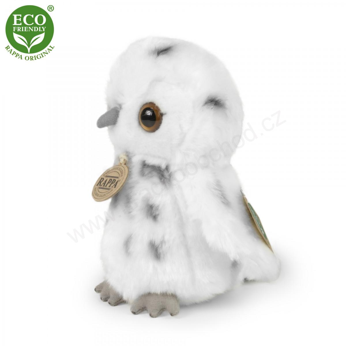 Plyšová sova sněžná 18 cm ECO-FRIENDLY