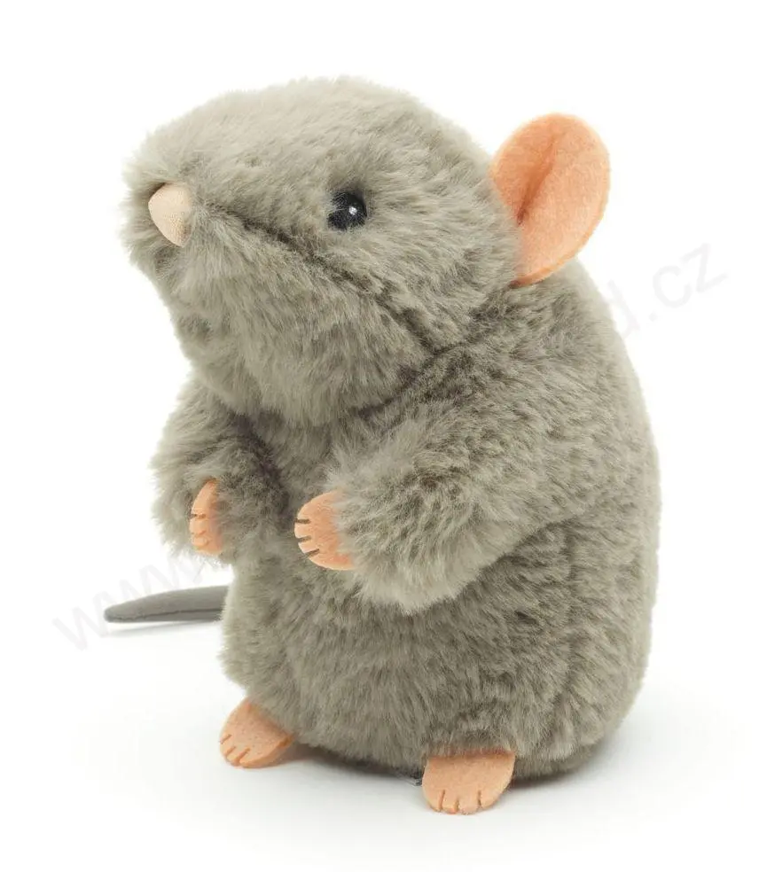 Plyšová Myš šedá 17 cm