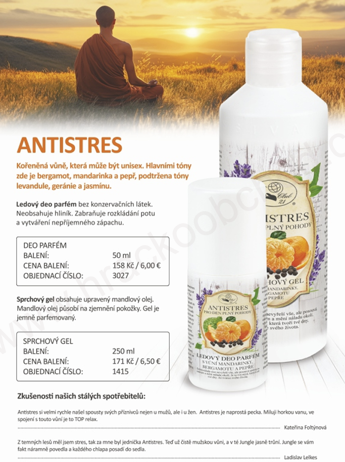 ANTISTRES – sprchový gel pro dámy i pány