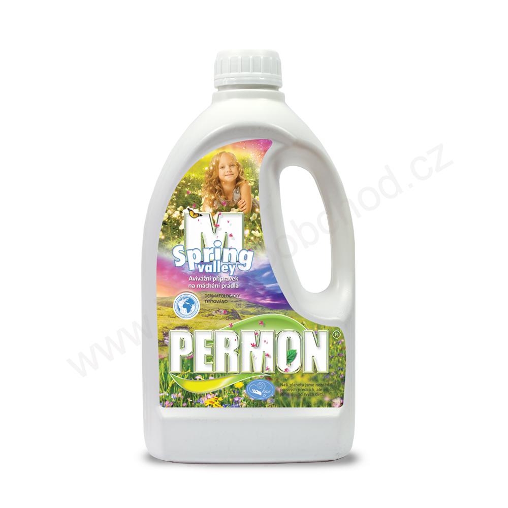 PERMON M – SPRING VALLEY – avivážní přípravek na máchání prádla 1,5 l