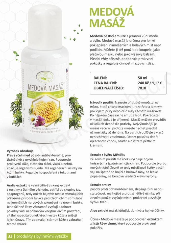 Missiva  MEDOVÁ MASÁŽ (50 ml)