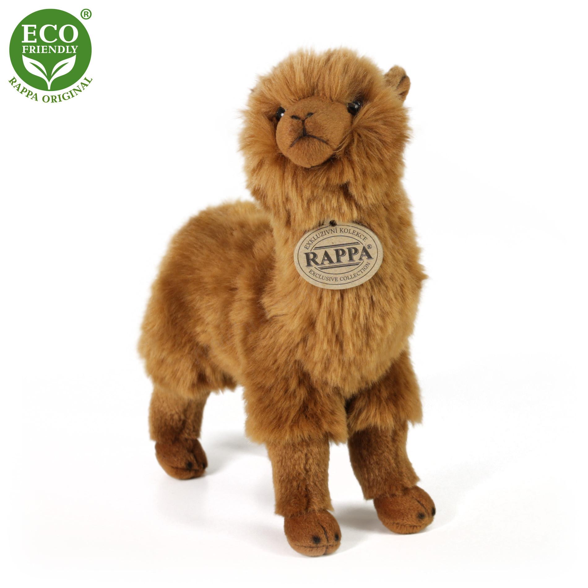 Plyšová lama alpaka hnědá 23 cm ECO-FRIENDLY