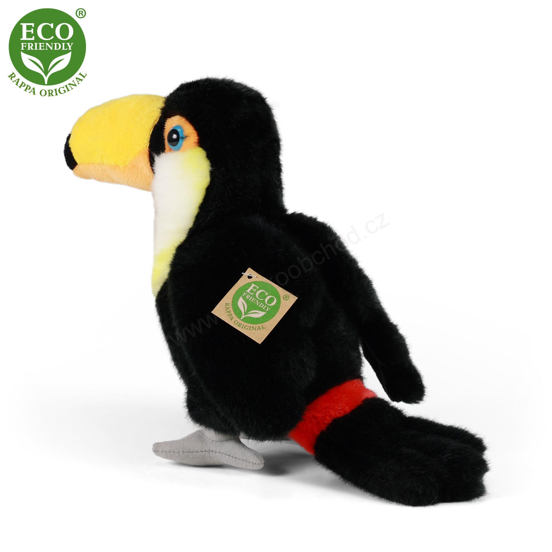 Plyšový pták tukan 23 cm ECO-FRIENDLY