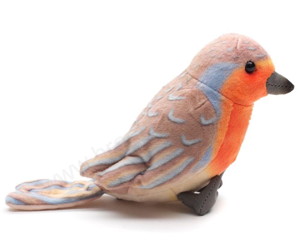 Plyšový pták Červenka 16 cm - ECO-FRIENDLY