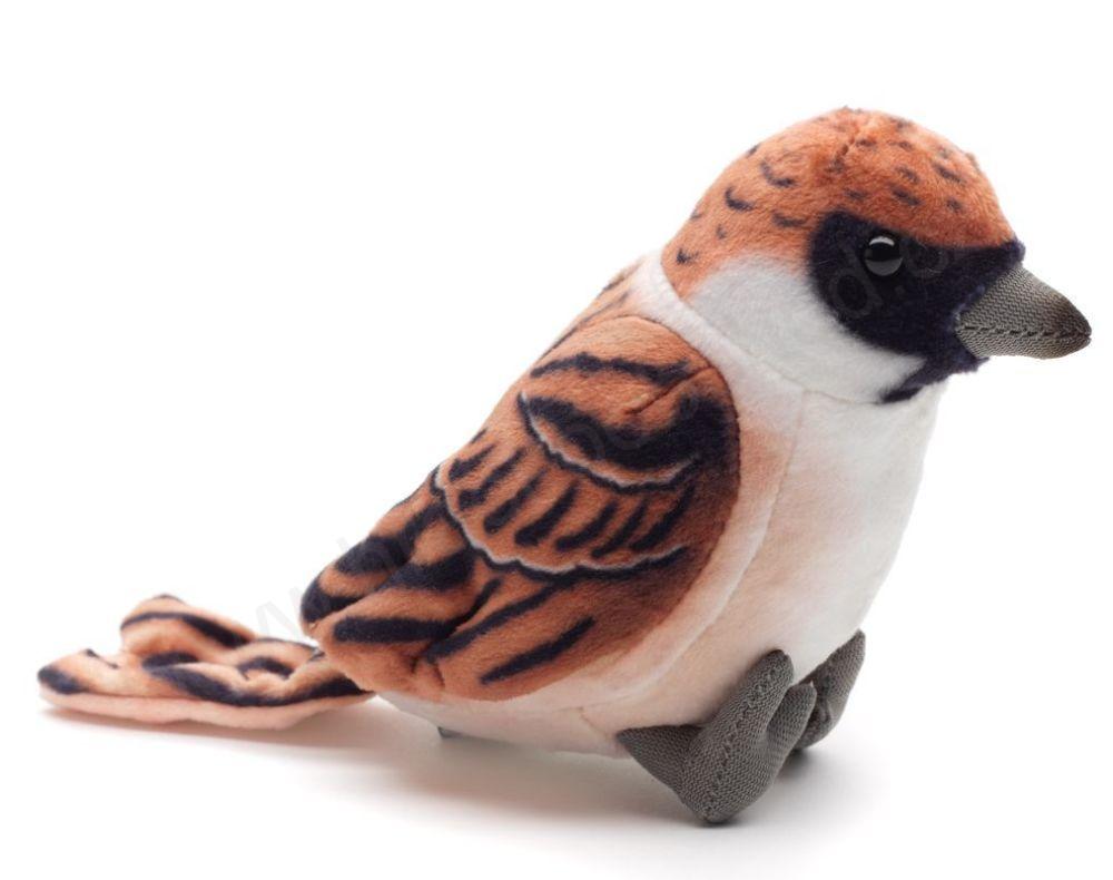Plyšový pták Vrabec 18 cm - ECO-FRIENDLY