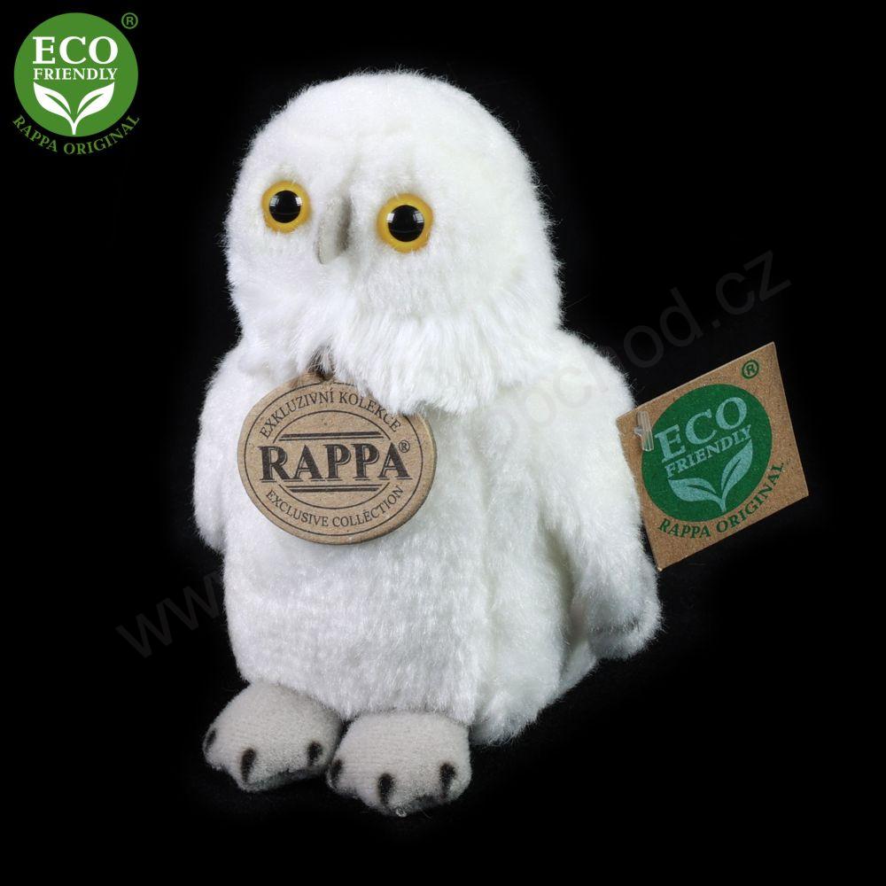 Plyšová sova sněžná 13 cm ECO-FRIENDLY