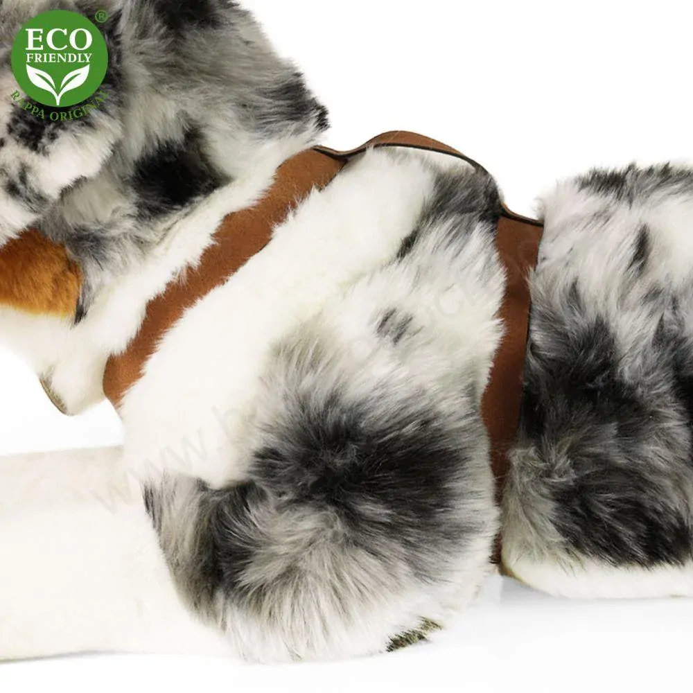 Plyšový pes australský ovčák ležící 61 cm ECO-FRIENDLY