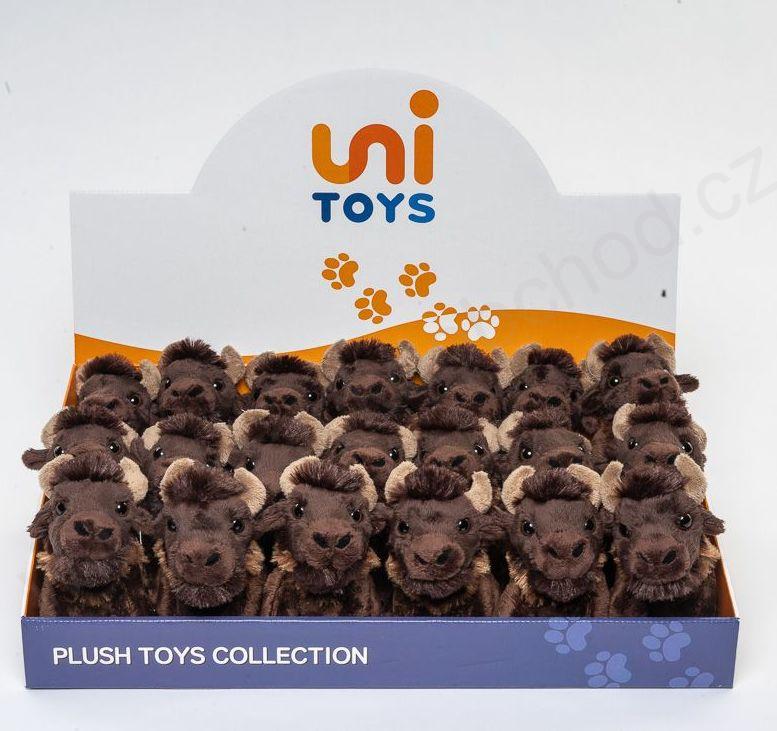 Plyšový bizon sedící 13 cm ECO-FRIENDLY