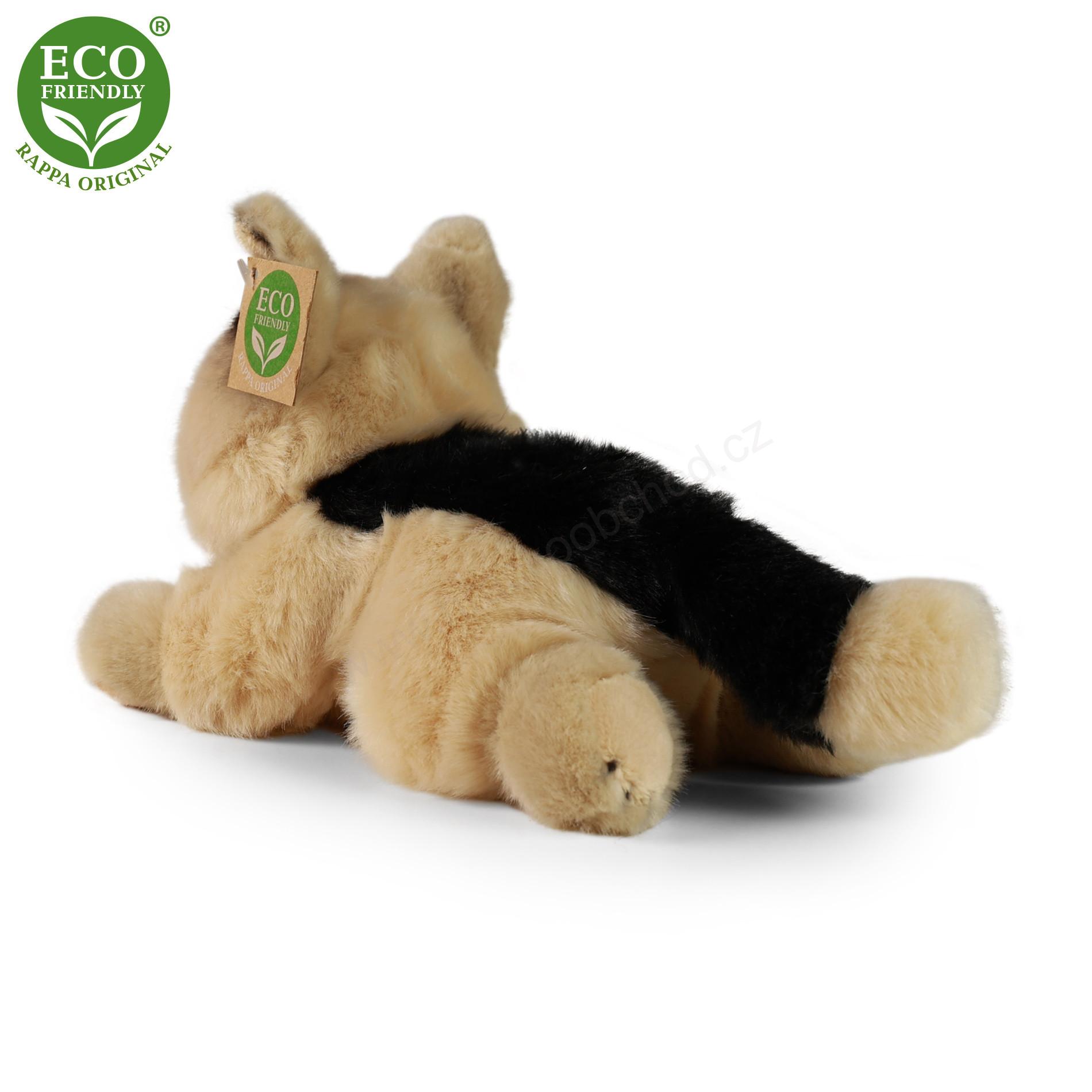 Plyšový vlčák / německý ovčák pes ležící 20 cm ECO-FRIENDLY