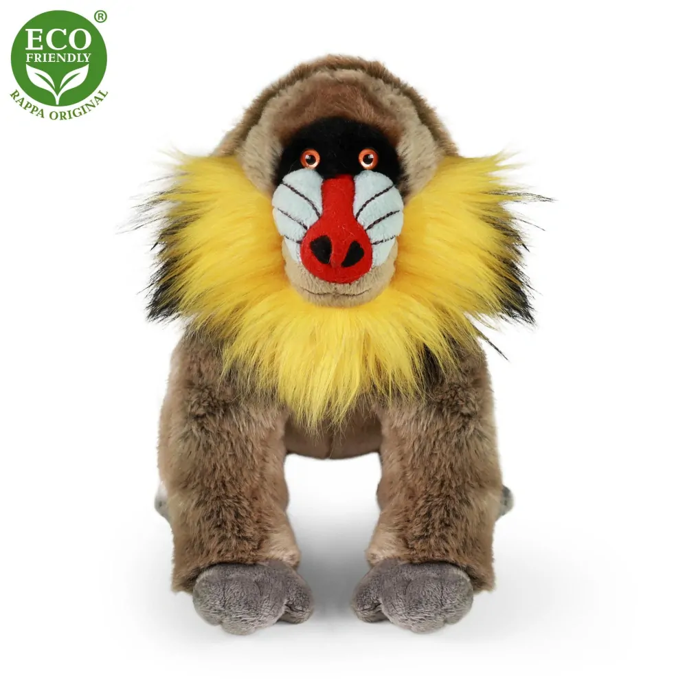 Plyšová opice mandril 28 cm ECO-FRIENDLY