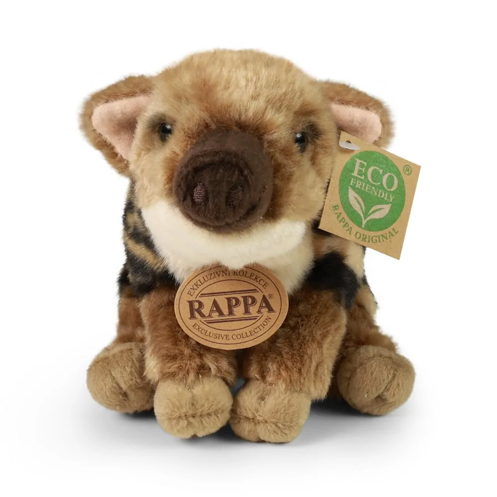 Plyšové prase divoké / divočák mládě sedící 20 cm ECO FRIENDLY